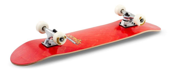 Voltage Graffiti Logo Orange / Red Complete Skateboard - 7.5