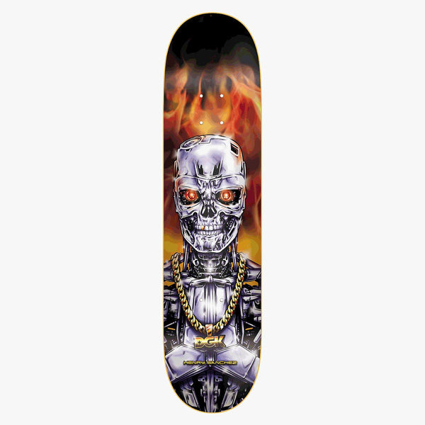 DGK T2 Terminator Sanchez (Lenticular) Transforming Graphic Skateboard Deck - 8.25
