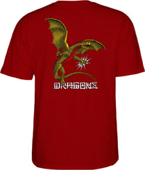 Powell-Peralta Dragons Logo Tee Garnet