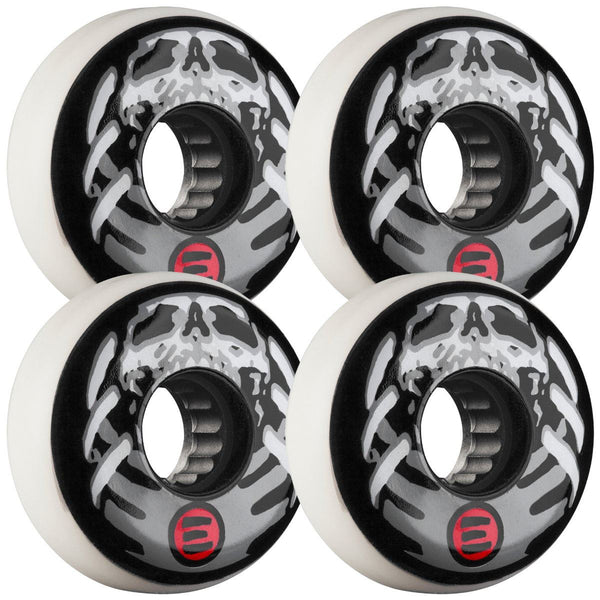 Eulogy - Jaren Grob Retro White (4) - / 89a Skateboard Wheels - 58mm