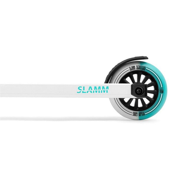 Slamm Classic Mini Pro Stunt Scooter - One Size White / Mint Bundle