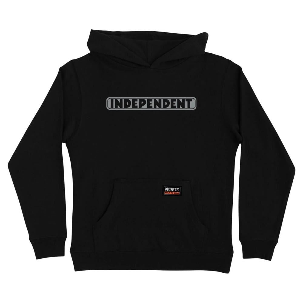 Independent Youth Hood Bar Logo Reflective - Black / Reflective - Skatewarehouse.co.uk