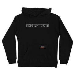 Independent Youth Hood Bar Logo Reflective - Black / Reflective - Skatewarehouse.co.uk