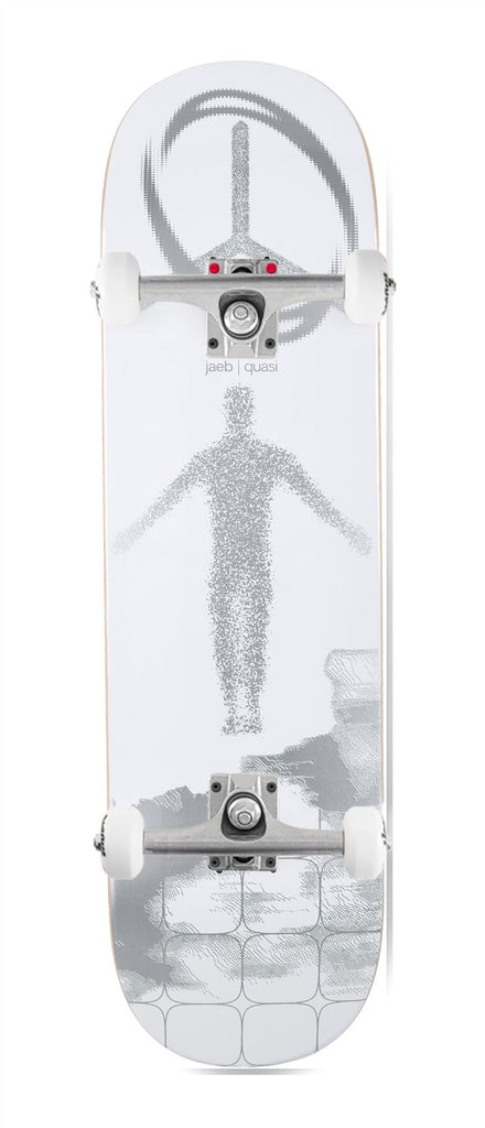 Quasi Jaeb Debut (White) x Venom Custom Complete Skateboard - 8.5"