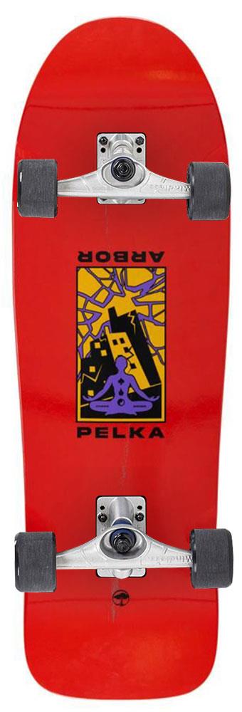 Arbor Ace Pelka 9.75 Chaos x Mindless Custom Surf Skate Skateboard - 9.75