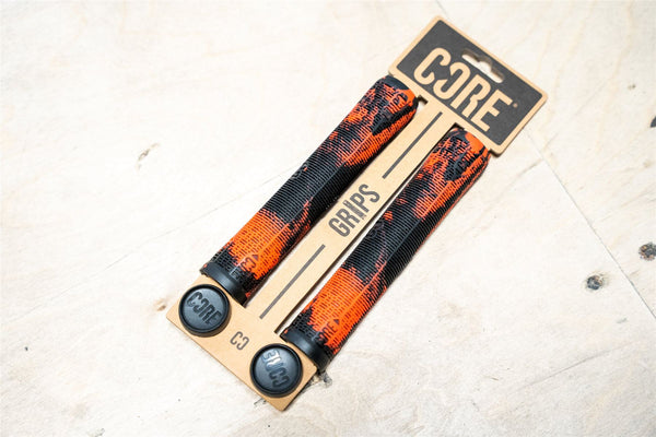 CORE Skinny Boy Handlebar Grips Soft 170mm – Lava - Skatewarehouse.co.uk