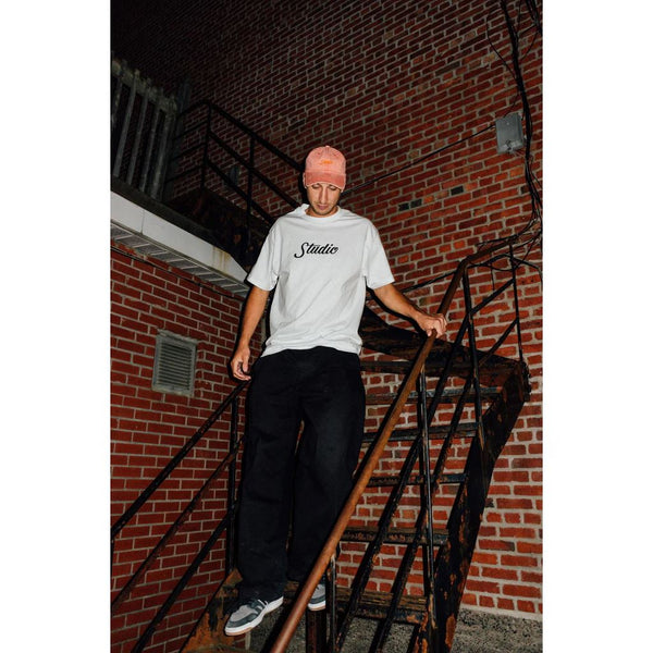 Studio Skateboards Big Script Tee White