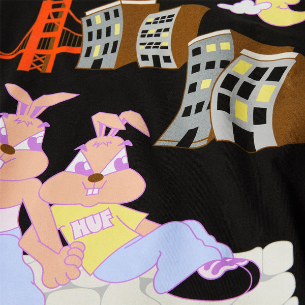 HUF Bae View S / S Tee (Black) - XL