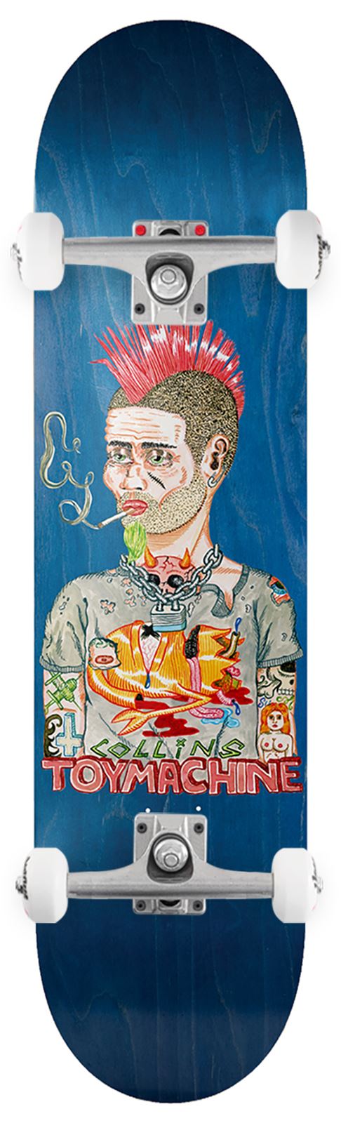 Toy Machine CJ Collins 'Mohawk' x Venom Custom Complete Skateboard - 8.25