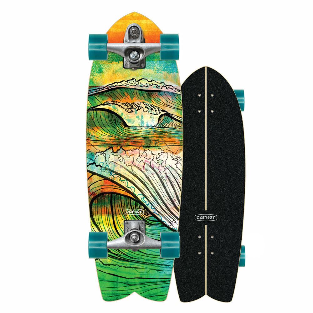 Carver Swallow - C7 Surfskate Cruiser Skateboard - 9.625" x 29.5" - Skatewarehouse.co.uk
