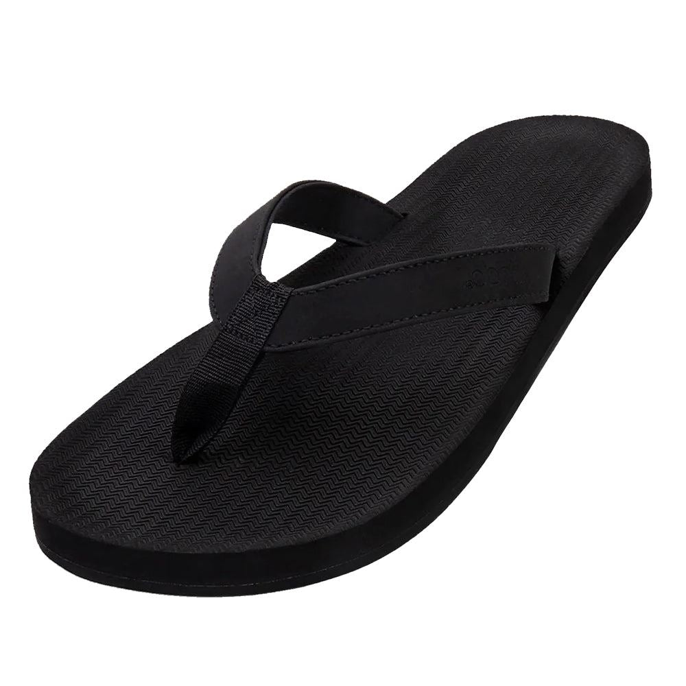 Indosole - Mens Flip Flops - ESSNTLS - Black Shoes