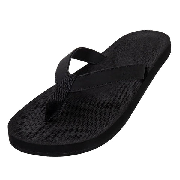 Indosole - Mens Flip Flops - ESSNTLS - Black Shoes
