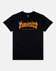 Thrasher T-Shirt Inferno - Black - Skatewarehouse.co.uk