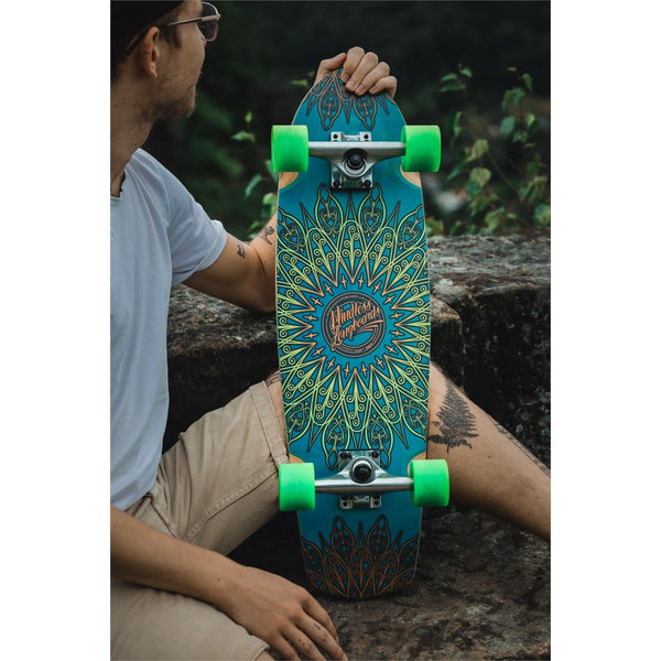 Mindless Mandala Blue Cruiser Skateboard - 8.125