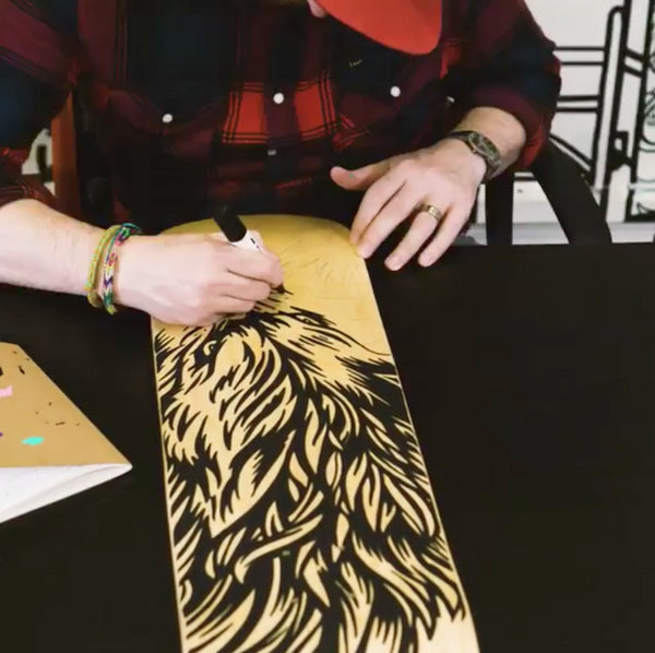 Venom Skateboards Complete Skateboard & Pens Natural - 8