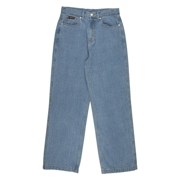 Santa Cruz Womens Pant Classic Baggy Jeans - Blue Stripe - Skatewarehouse.co.uk