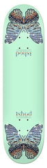 Real Ishod - Mariposa Chrome - Twin Tail - (Teal) Skateboard Deck - 8.5" - Skatewarehouse.co.uk