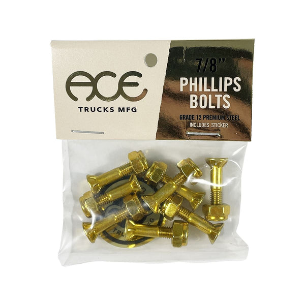 Ace Trucks Bolts - Phillips - 7 / 8" - Gold