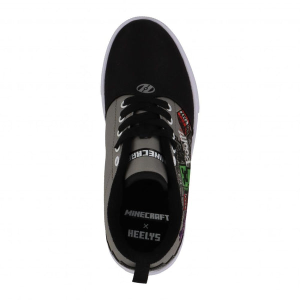 Heelys X Minecraft Pro 20 Prints - Black / Grey - Skatewarehouse.co.uk