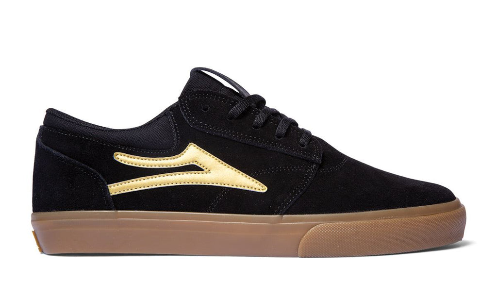 Lakai Griffin Skate Shoes - Black / Gold - Skatewarehouse.co.uk