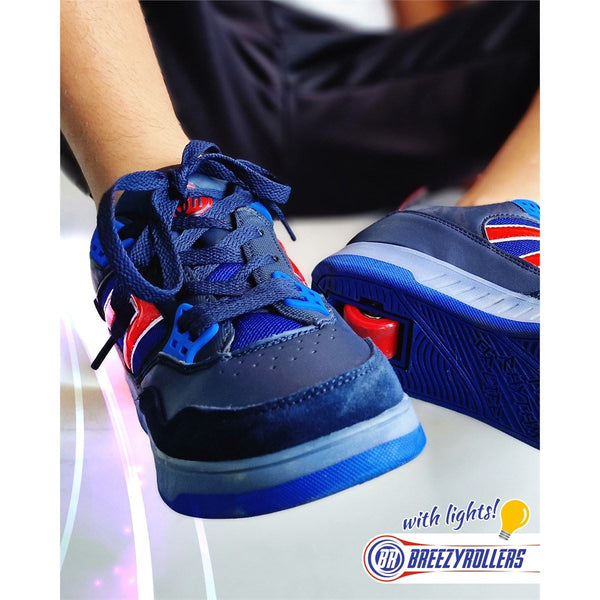 Breezy Rollers Light Beam - Blue / Red - Skatewarehouse.co.uk