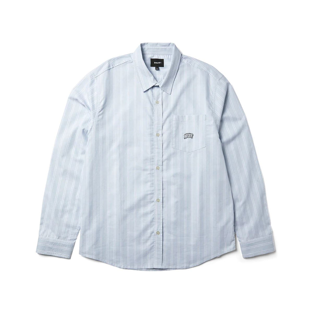 HUF Classic Arch Ls Oxford Shirt (Light Blue)