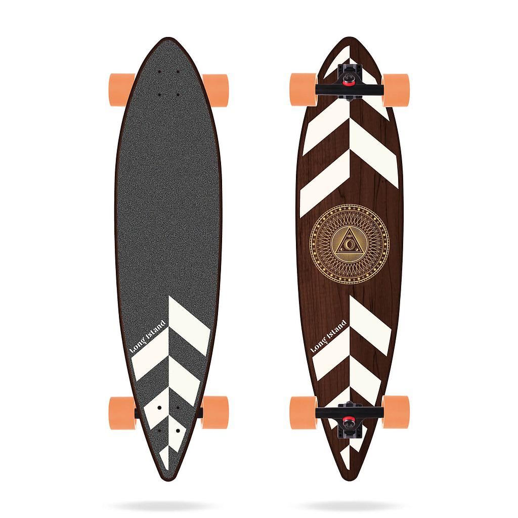 Long Island Bermuda 38"x9.5" Pintail Long Island Complete Longboard - 38.0" - Skatewarehouse.co.uk