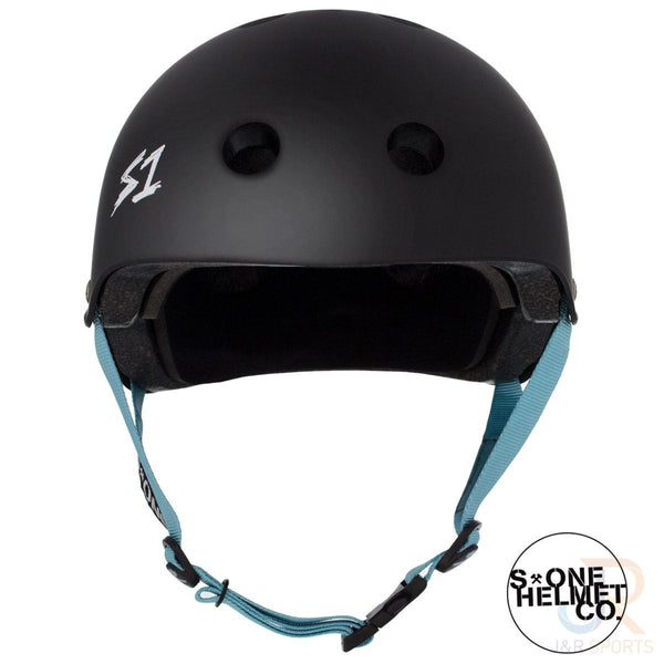 S1 Lifer LIT Helmets - Black Matt inc Blue Strap - Large