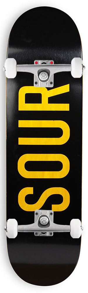 Sour Solution Army Black/Woodstain x Venom Custom Complete Skateboard - 8.0" - Skatewarehouse.co.uk