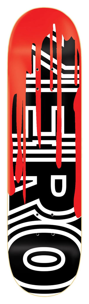 Zero Skateboard Bloody Bold Skateboard Deck - 8.5" - Skatewarehouse.co.uk
