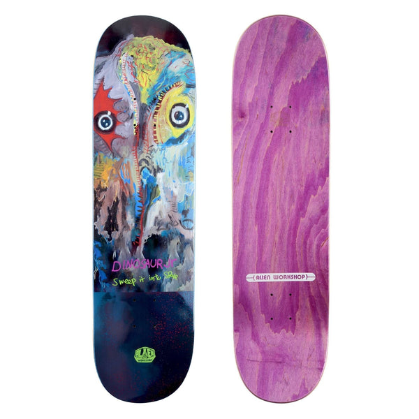 Alien Workshop Dinosaur Jr Sweep It Into Space Skateboard Deck Black 8.25