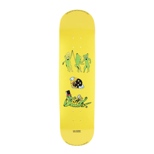 WKND 'Croc O'Clock' Alex Shmidt (SN) Yellow Skateboard Deck - 8.25