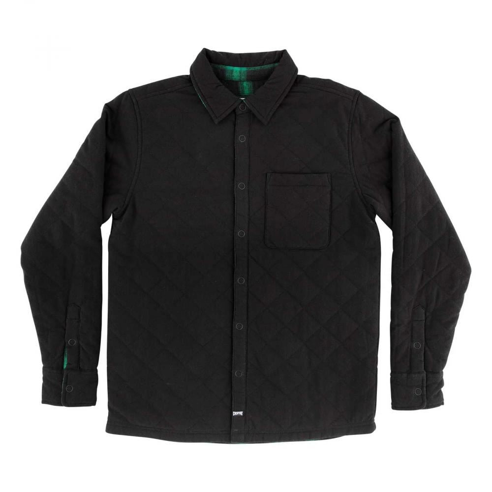 Creature Jacket Switch Reversible Top - Black / Green - Skatewarehouse.co.uk
