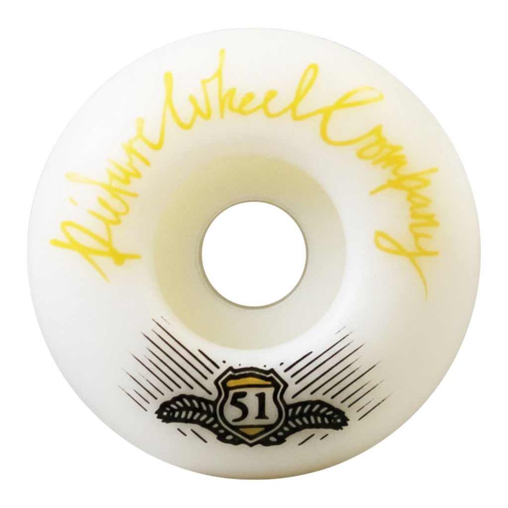 Picture POP (Yellow) Skateboard Wheels - 51mm