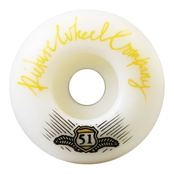 Picture POP (Yellow) Skateboard Wheels - 51mm