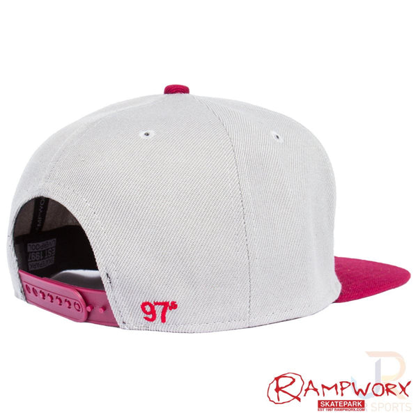 Rampworx Snapbacks LE 97.5 - Grey / Grey / Burgandy