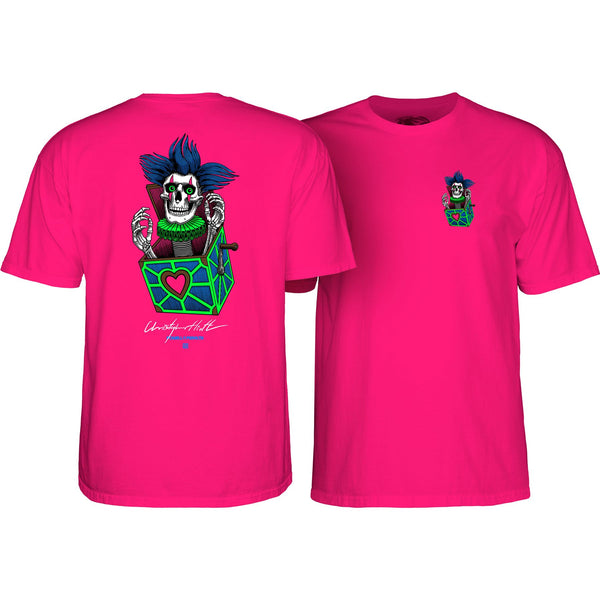 Powell-Peralta™ Chris Hiett • Skull • Tee • Hot Pink - Skatewarehouse.co.uk