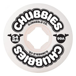 OJ Skateboard Wheels Chubbies 99a - White - Skatewarehouse.co.uk