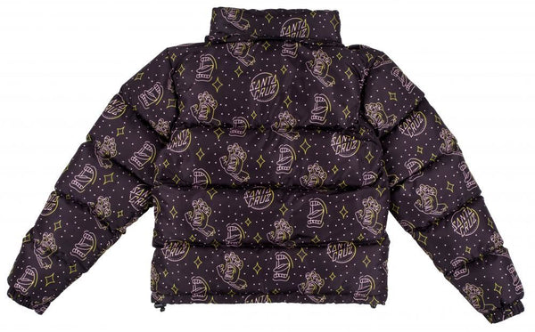 Santa Cruz Womens Jacket Gateway Quilted Jacket - Black - Skatewarehouse.co.uk