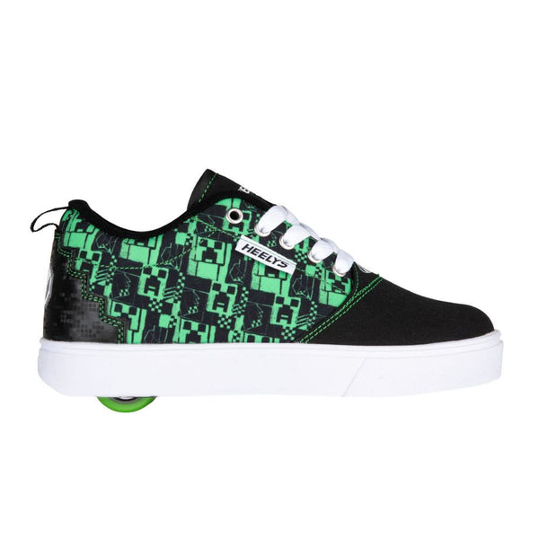 Heelys x Minecraft Pro 20 Prints MMC  - Black / Green - Skatewarehouse.co.uk