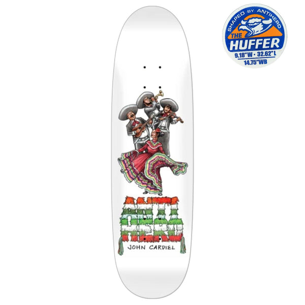 Anti Hero Cardiel Liberdad - White Skateboard Deck - 9.18