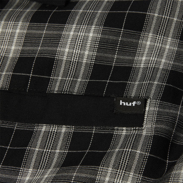 HUF Coolidge Plaid Ls Shirt (Black) - M