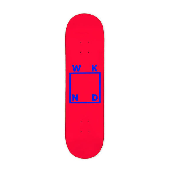 WKND Logo Red/Blue Skateboard Deck - 8.6