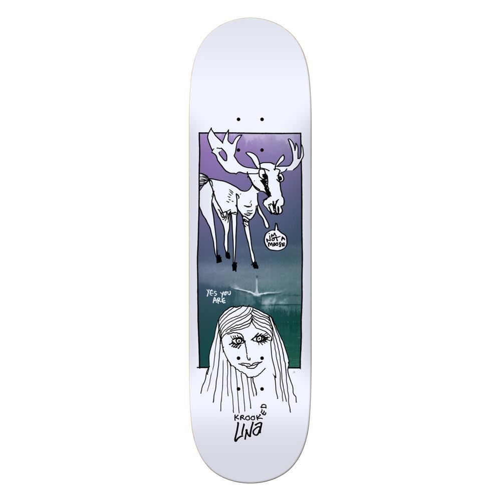 Krooked s Una Debate Skateboard Deck - 8.25" - Skatewarehouse.co.uk