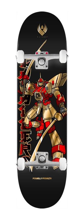 Powell Peralta Steve Caballero 'Gundam' FLIGHT Black / Gold x Venom Custom Complete Skateboard - 8.5"