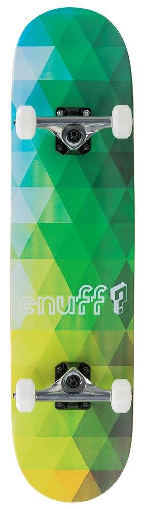 Enuff Geometric Complete Skateboard - Green - 8.0