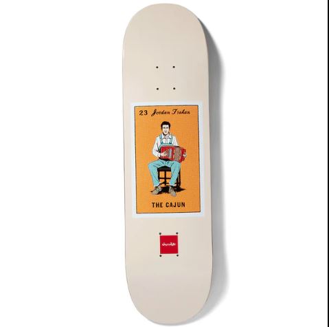 Chocolate Loteria Card The Cajun Jordan Trahan Twin Tip Skateboard Deck - 8.5