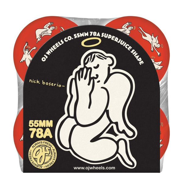 OJ Skateboard Wheels Boserio Holy Angels Super 78a - Red