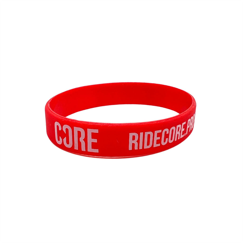 CORE Rubber Wristband - Red / White Accessories