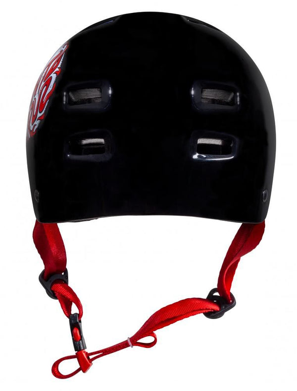 Bullet x Santa Cruz Helmet Eyeball Youth - Gloss Black - Skatewarehouse.co.uk
